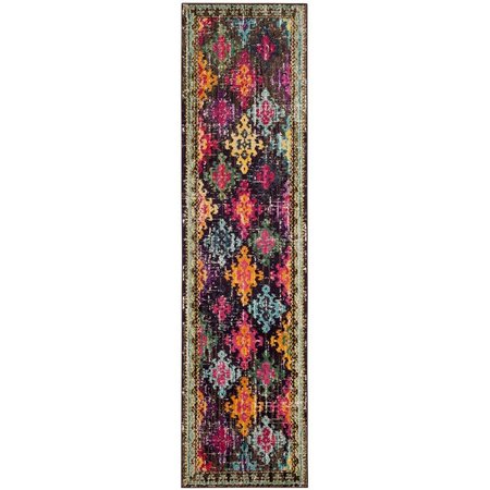 SAFAVIEH 2 ft.-2 in. x 6 ft. Monaco Power Loomed Runner Rug, Multi MNC244F-26